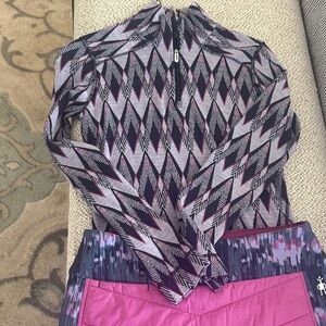 Smartwool 1/4 Zip Merino Wool Long Sleeve Top